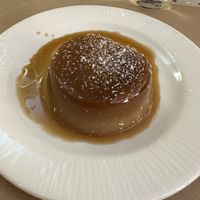 coconut flan  at La Retama in Zaragoza
