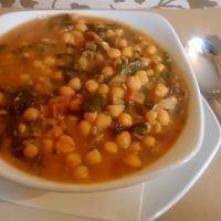 Chickpea stew at La Retama in Zaragoza