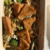Crispy Tofu on Udon’s noodles… deliciouss  at Lafafi in Vienna