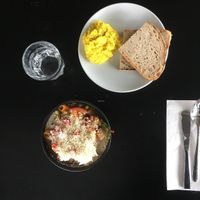 Vegan ramen. at Cargo Coffee and Kitchen in Helsinki