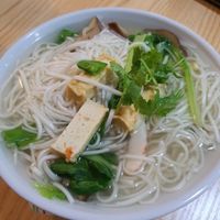 Healthy noodle soup at Piore Organic Cafe in Central Singapore