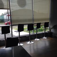 Searing by window at Cafe Pine in Burlington