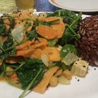 Rice and vegetables  at Velvet Leaf in Berlin