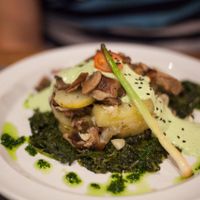 Great mix of simple ingredients. I've been making these at home ever sine. at Teresa Carles Cocina Vegetariana in Barcelona