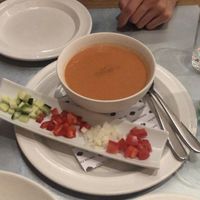 Gazpacho at Teresa Carles Cocina Vegetariana in Barcelona