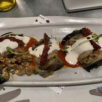 Rollitos de berenjena pero y la ricotta?? at Teresa Carles Cocina Vegetariana in Barcelona