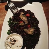 Arrós negre Vegan at Teresa Carles Cocina Vegetariana in Barcelona