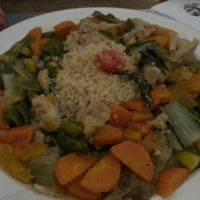 Vegetables with quinoa at Teresa Carles Cocina Vegetariana in Barcelona