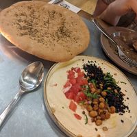 Hummus at Teresa Carles Cocina Vegetariana in Barcelona