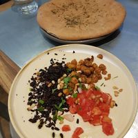 Jerusalem hummus at Teresa Carles Cocina Vegetariana in Barcelona