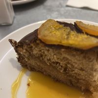Pastel de chocolate y naranja.   at Teresa Carles Cocina Vegetariana in Barcelona