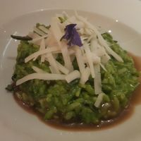 Green rice (forgettable) at Teresa Carles Cocina Vegetariana in Barcelona