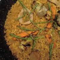 The paella where everything tasted the same at Teresa Carles Cocina Vegetariana in Barcelona