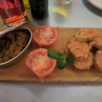 Pickled Plant-based Tuna at Teresa Carles Cocina Vegetariana in Barcelona