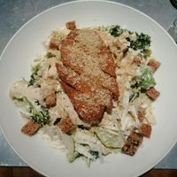 Vegan caeser salad at Teresa Carles Cocina Vegetariana in Barcelona