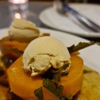 Vegan dessert at Teresa Carles Cocina Vegetariana in Barcelona