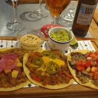 Tacos as a main at Teresa Carles Cocina Vegetariana in Barcelona