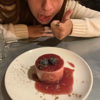 Pastelito choco blanco  at Teresa Carles Cocina Vegetariana in Barcelona