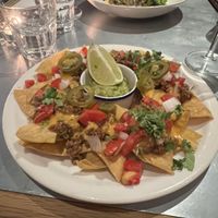 Nachos were delicious  at Teresa Carles Cocina Vegetariana in Barcelona