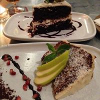 Delicious vegan cake  at Teresa Carles Cocina Vegetariana in Barcelona