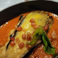 Eggplant lasagna at Teresa Carles Cocina Vegetariana in Barcelona