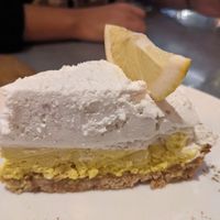 Lemon pie at Teresa Carles Cocina Vegetariana in Barcelona