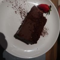 Double texture chocolate  at Teresa Carles Cocina Vegetariana in Barcelona