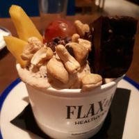 delicious sesame icecream at Teresa Carles Cocina Vegetariana in Barcelona