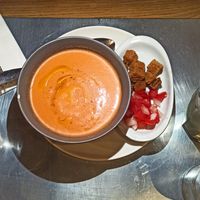 Gazpacho at Teresa Carles Cocina Vegetariana in Barcelona