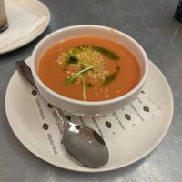 Gazpacho at Teresa Carles Cocina Vegetariana in Barcelona