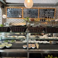 Entry with cold sides at Teresa Carles Cocina Vegetariana in Barcelona