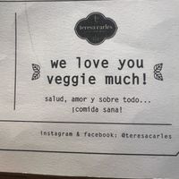   at Teresa Carles Cocina Vegetariana in Barcelona