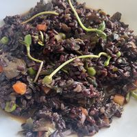 Black rice  at Teresa Carles Cocina Vegetariana in Barcelona