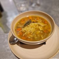 Escudella vegana at Teresa Carles Cocina Vegetariana in Barcelona