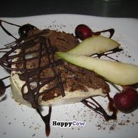 Vegan snowflake cake at Teresa Carles Cocina Vegetariana in Barcelona