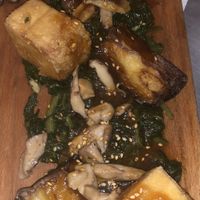 Tofu, Shitake & Eggplant Teriyaki  at Teresa Carles Cocina Vegetariana in Barcelona