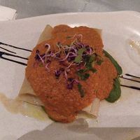 Lasanyuki / lassagne with home made pasta and 5 different fillings at Teresa Carles Cocina Vegetariana in Barcelona