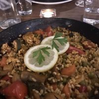 Paella de verduras  at Teresa Carles Cocina Vegetariana in Barcelona