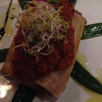 The vegan lasagna at Teresa Carles is very good. Attractive and well presented. Tasty but did not reveal extra special flavours.  at Teresa Carles Cocina Vegetariana in Barcelona