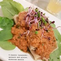 5-layers lasanyuki at Teresa Carles Cocina Vegetariana in Barcelona