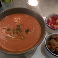 Gaspacho at Teresa Carles Cocina Vegetariana in Barcelona