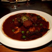 man sea mountain at Teresa Carles Cocina Vegetariana in Barcelona