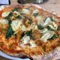 Vegan thuna at Pizza Bande in Hamburg