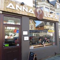 Outside at Anna Loka in Cardiff
