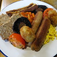 Breakfast  at Anna Loka in Cardiff