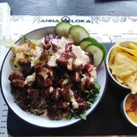 BBQ seitan bowl at Anna Loka in Cardiff