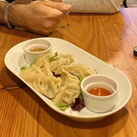 Vegetable & tofu dumplings   at Anna Loka in Cardiff