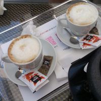 superb soya cappucini at Eiscafe Milano in Bad Vilbel