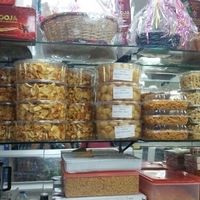 Variety of savoury snacks: Gathiya, mixture, etc at Pooja Sweets and Savories in Cardiff