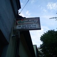 Wegechatka - the signboard at Wegechatka in Cieszyn